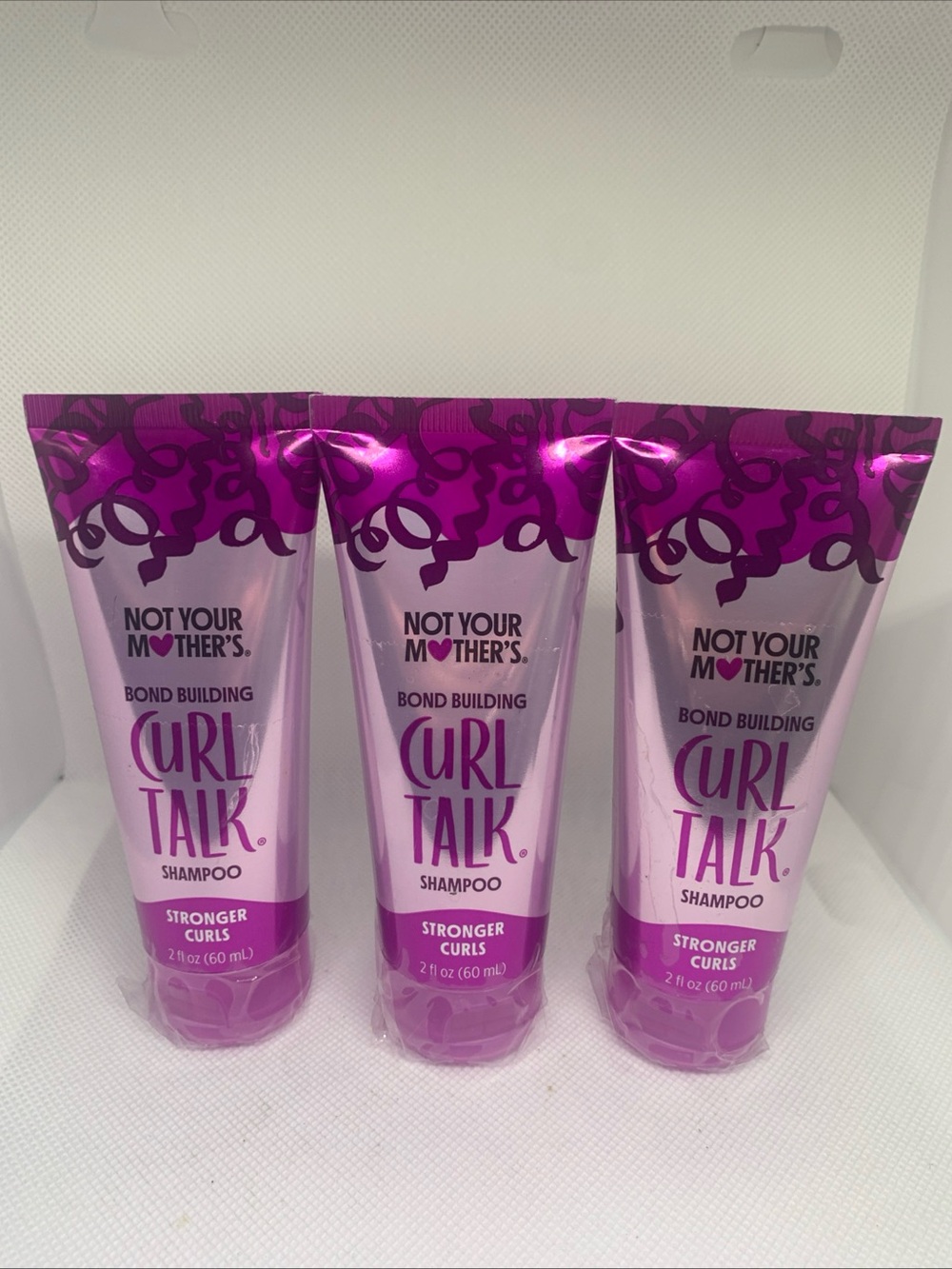 Not Your Mother’s Curl Talk Bond Building Shampoo  2 Fl Oz each. Set of 3